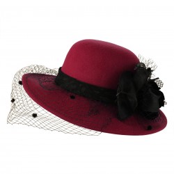  Flower Net Round Top Hat