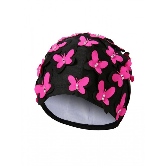 Hand-Made Flower Pearl Swimming Cap